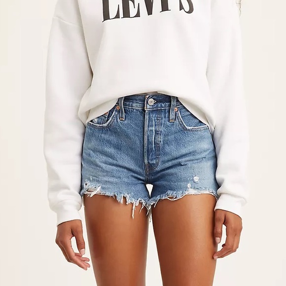 LEVIS 501 HIGH RISE SHORTS - Picture 2 of 7